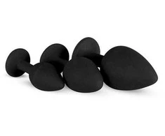 Easytoys Anal Collection Easytoys Analiniai kištukai dekoratyviniai kristalai komlektas x3