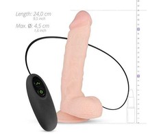 Easytoys Glynn Silicone Multi-Speed Intimate Device with Remote Control, rusvai gelsvas