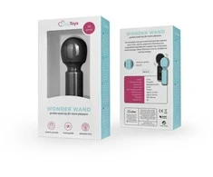EasyToys Mini Vibe Wand Massager Juodas - Compact Rechargeable Model