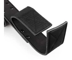 EasyToys Adjustable Restraint Bar with Faux Leather Cuffs - Juodas, Universal Fit