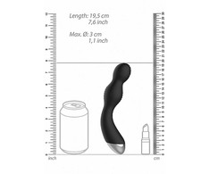 Electroshock By Shots ElectroShock G/P-Spot Silicone Stimulator Juodas Wireless Remote IPX7