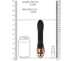 Elegance By Shots Rožinė Opulent Heating Rabbit Model - Dual Motor, Silicone, 10 Modes, Rožinė