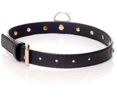 Fetish B Series Bdsm bondage dominantinė apykaklė 2cm odinė turkio spalvos