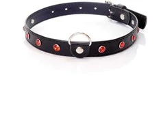 Fetish B Series Bdsm bondage dominantinė apykaklė 2cm, raudona oda