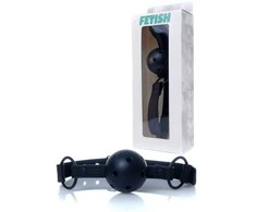 Fetish B Series Fetish B serijos rutulinis kamštelis su skylutėmis kvėpuoti bdsm vergiją