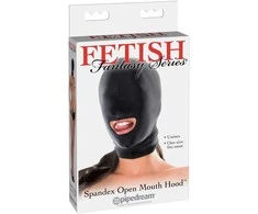 Fetish Fantasy Series PIPEDREAM FFS spandex atviros burnos gaubtas