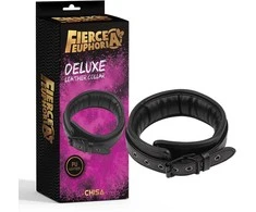 Fierce Euphoria Obroża regulowana juoda unisex bdsm bondage sex