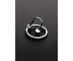Steel By Shots Full Stop Stainless Steel Glans Ring with Urethral Sphere 30mm