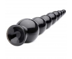 XR Brands Master Series Graduated Coiled Beads 48 cm Juodas