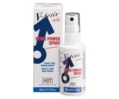 HOT V-Activ Power Purškiklis for Men 50 ml with Ginkgo Extract