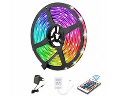 „Hurt-net“ LED juostelė LED JUOSTOS VANDENIUI ATLIERIUS SMD 5050 RGB Pultas + Baltas 5M