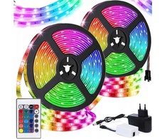 „Hurt-net“ LED juostelė LED JUOSTOS VANDENIUI ATLIERIUS SMD 5050 RGB Pultas + Baltas 5M
