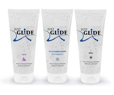 Just Glide Vandens pagrindo lubrikantų rinkinys (3 x 200 ml)