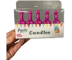 Kinky Pleasure Varpos formos žvakės tortui 5 vnt razinos