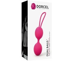 Marc Dorcel MARC DORCEL_Dual Balls Magneta silikonowe kulki gejszy Rožinė