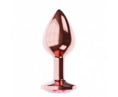 Lola Games Plug-Butt Plug Diamond Ruby Shine L Rose Gold