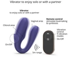 Love To Love vibratorius poroms, klitorio masažuoklis, G taškas, nuotolinio valdymo pultas