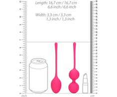 Loveline By Shots Loveline Thumping Kegel Ball Set 2 pcs - Wild Strawberry Color