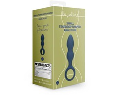 Loveline By Shots Mėlyna Loveline Teardrop Shaped Silicone Plug Small Baltic Mėlyna - Ergonomic Design