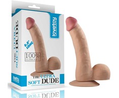 „Lovetoy“ kūno spalvos dildo, tikroviško penio išvaizdos, 20 cm