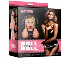 Lovetoy Pripučiamos mielos lėlės krūtys, stora pūlinga ir išangė