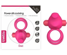 „Lovetoy“ dvigubas vibruojantis penio žiedas, rožinis
