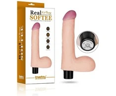 LOVETOY Reel Softee Vibratorius su kamuoliukais Flesh 8,0"