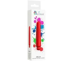 Luminous By Shots Šviečiantis mini vibratorius su grioveliais 10 vibracijos režimų