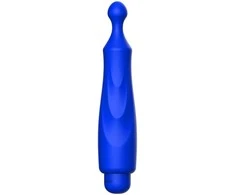 Luminous By Shots Šviečiantis Bullet vibratorius su gofruotu apvaliu antgaliu