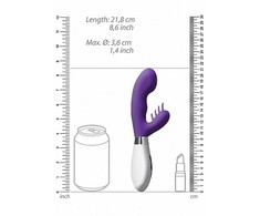 Luna By Shots Shots Ares Rechargeable Intimate Massager, Dual Motors, 21.2 cm