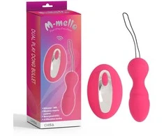 M Mello Mini rožinė penis stymulujący punkt G su pultu