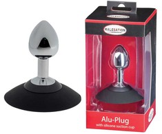 MALESATION Alu-Plug su siurbtuku mažas, chromuotas
