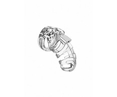 Mancage Man Cage Model 02 Intimate Control System 3.5"/9cm Polycarbonate Juodas
