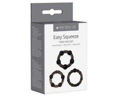 Me You Us Easy Squeeze Gaidžio žiedų rinkinys Juodas