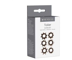Me You Us Pierścień- Tickler Set Textured Ring Smoke