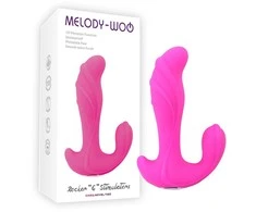 Melody Woo vibratorius g taško klitoriui 15 cm 10 režimų analinis varpos moterims ir vyrams