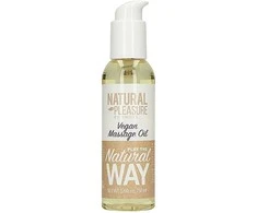 Shots Natural Pleasure Vegan erotinio masažo aliejus natūralus 150ml
