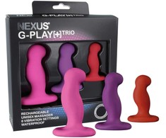 Nexus - G-Play Trio Plus Unisex Vibrator Pack S/M/L Rožinė Raudona Violetinė