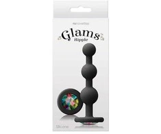 Ns novelties GLAMS RIPPLE RAINBOW GEM Juodas