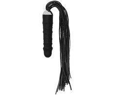 Ouch By Shots OUCH! Silicone Ball-Textured Intimate Whip 30cm Juodas