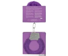 Ouch By Shots You2Toys Beginners Furry Handcuffs - Soft Plush Quick-Release Sidabrinis