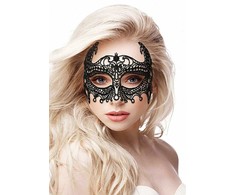 Ouch By Shots OUCH! Empress Juodas Lace Mask - Elegant Lightweight Venetian Style