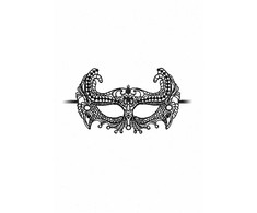 Ouch By Shots OUCH! Empress Juodas Lace Mask - Elegant Lightweight Venetian Style