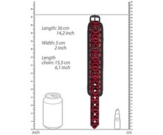 Ouch By Shots Ouch! Adjustable Diamond Pattern Handcuffs Juodas Neoprene 21-31cm