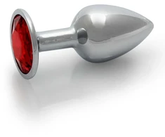 Ouch By Shots Ouch! METALOWY ELEGANCKI KOREK ANALNY PLUG Z DIAMENTEM 7 CM WODOODPORNY