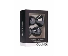 Ouch By Shots Shots Nipple Suckers Silicone Suction Cups - Transparent, 2 pcs