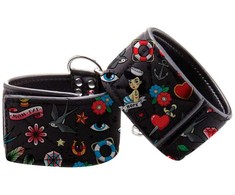 Ouch By Shots OUCH! Adjustable Printed Ankle Cuffs with Velcro Fastening - Universal Fit