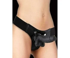 Ouch By Shots Realistic - 7 Inch - Strap-On - Juodas