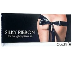 Ouch By Shots Ouch! Silky Ribbon - Juodas