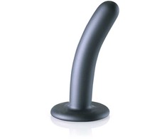 Ouch By Shots Ouch! Smooth Silicone Intimate Model 12 cm Metallic with Suction Cup